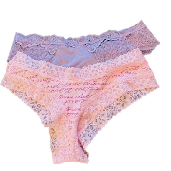 Victoria's Secret Dream Angels Thong NWT & Cheeky Cotton Panty Small - Picture 1 of 6